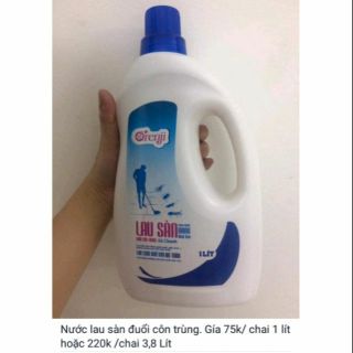 Nước lau sàn đuổi côn trùng, diệt vi khuẩn bằng công nghệ Nano Nhật Bản
