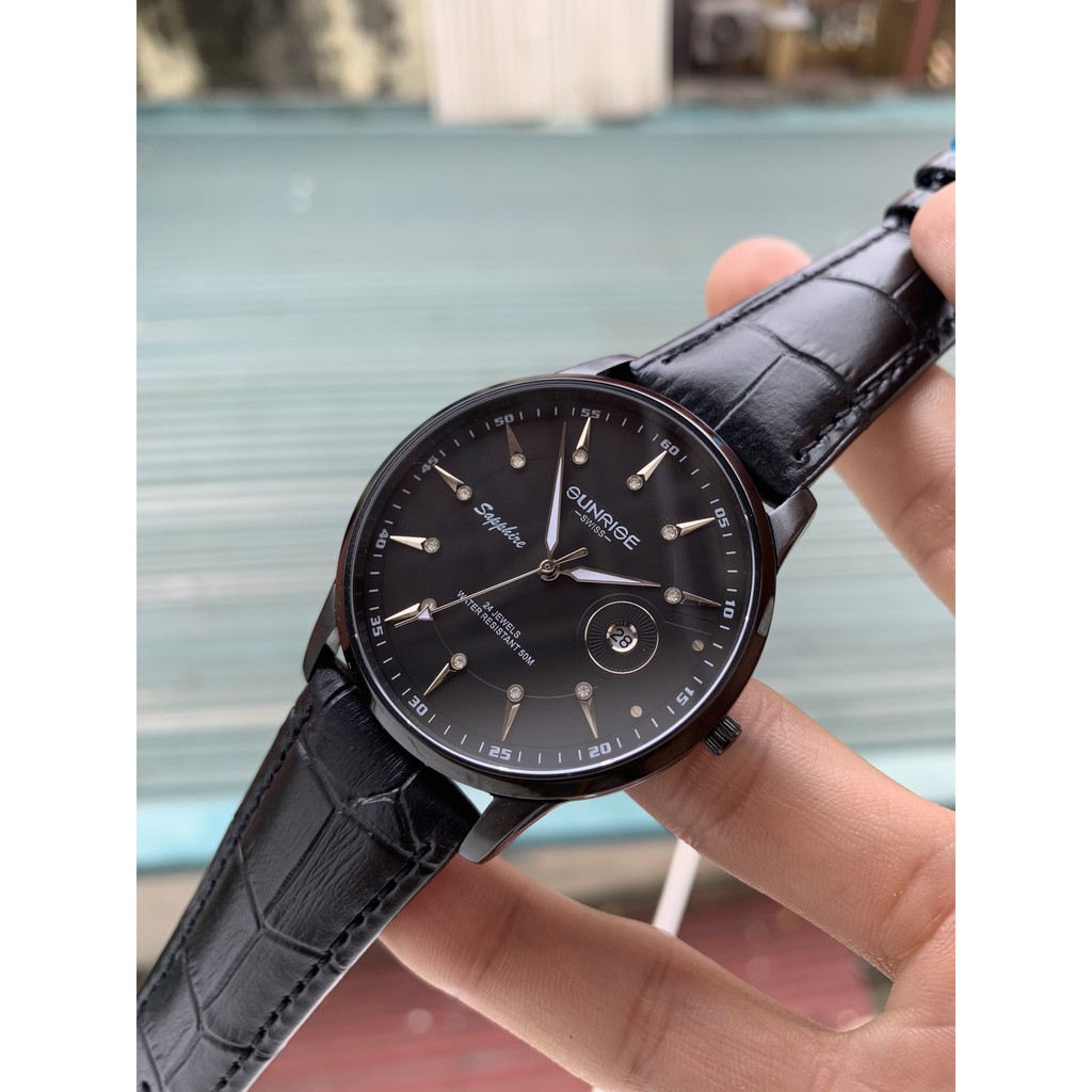 Đồng hồ nam sunrise SR 01 chống xước tốt mặt saphire