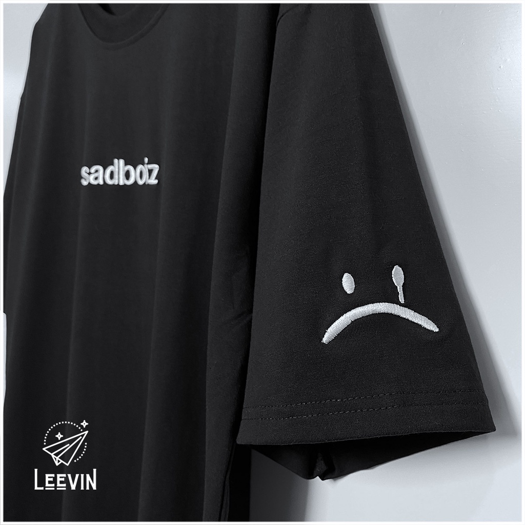 Áo Thun Nam Nữ SADBOIZ SIGNATURE Form Rộng Unisex - Kiểu áo sad boiz form rộng tay lỡ Local Brand Leevin Store