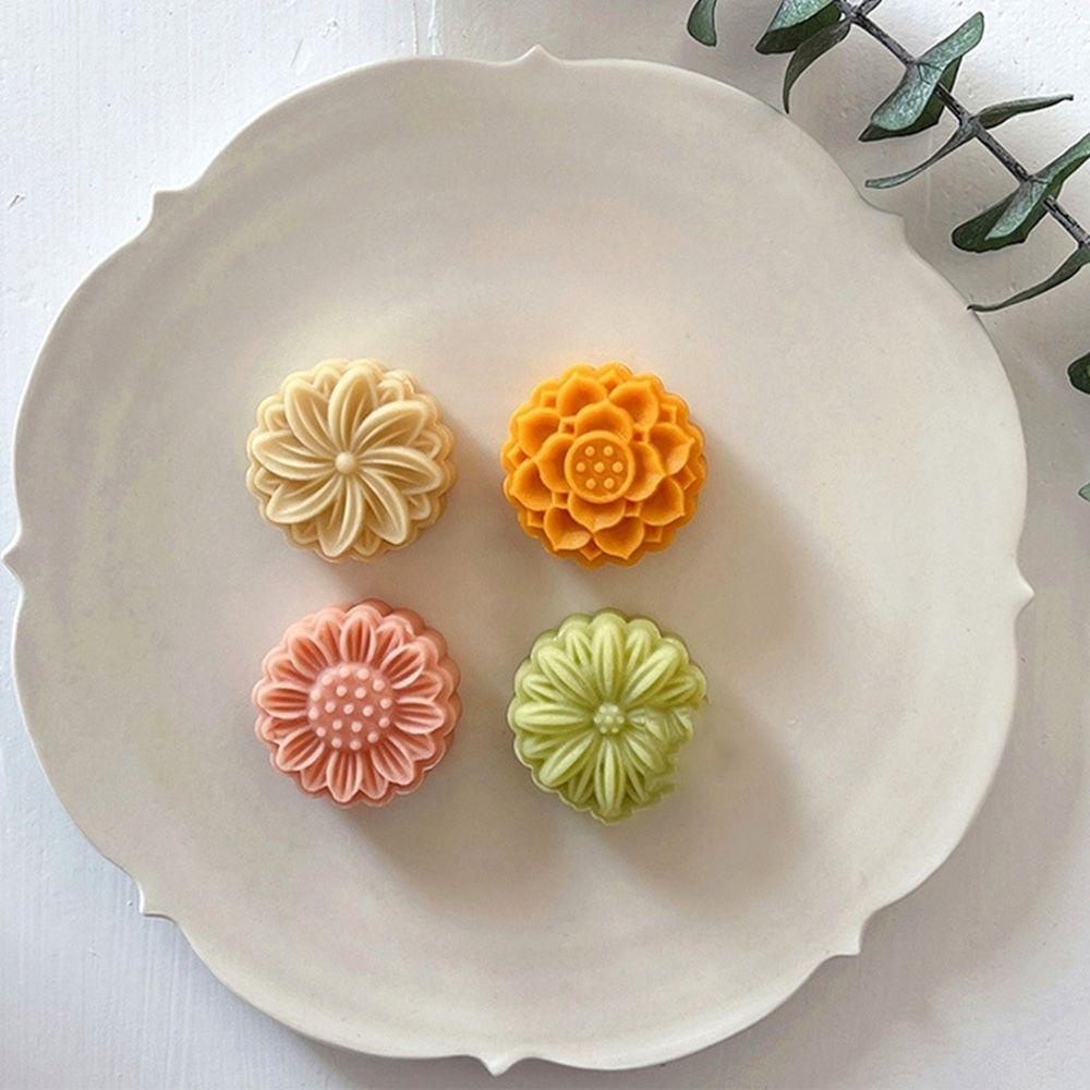 AUGUSTINA Khuôn Nhấn Tay Làm Bánh Trung Thu Bằng Nhựa DIY