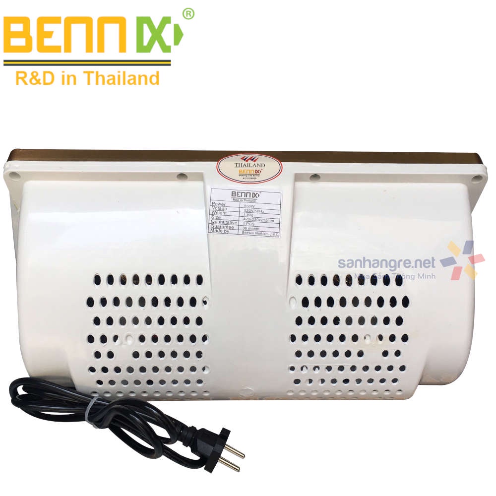 Đèn sưởi nhà tắm 2 bóng Bennix Thái Lan BN-2G hàng chính hãng bảo hành 36 tháng