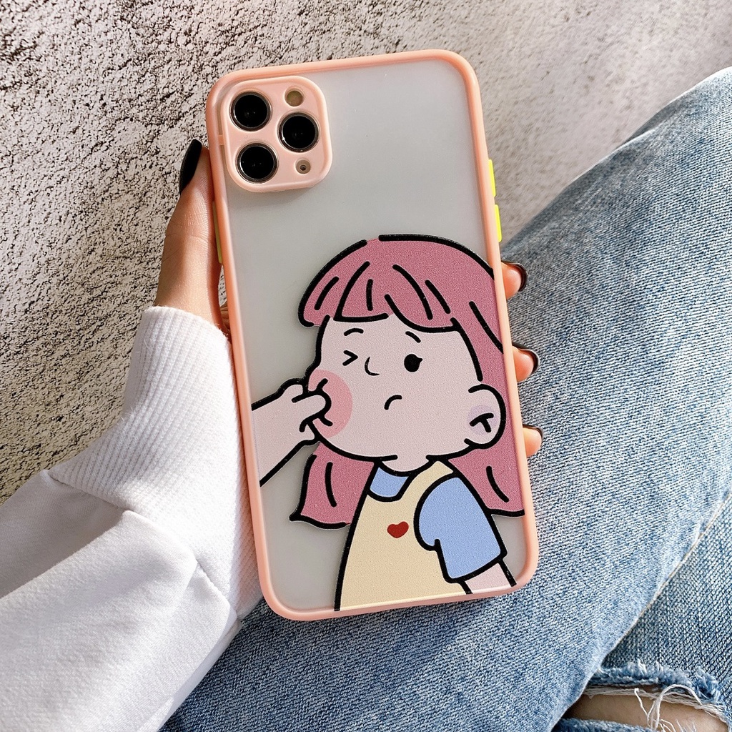 Ốp nhám đôi Boy girl cute xỉu dành cho nhiều dòng máy của Iphone/samsung/oppo/realme/vivo/xiaomi