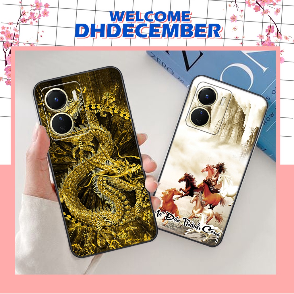 Ốp lưng Vivo Y16 2022 - BẢO VỆ CAMERA in hình thư pháp tâm an vạn sự an ,mã đáo thành công SIÊU CHẤT