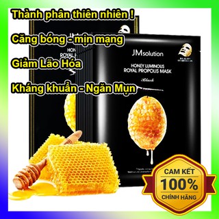 [Chính Hãng] 1 Hộp 10 miếng Mặt Nạ Sáp Ong Jm Solution Honey Luminous Royal Propolis Mask