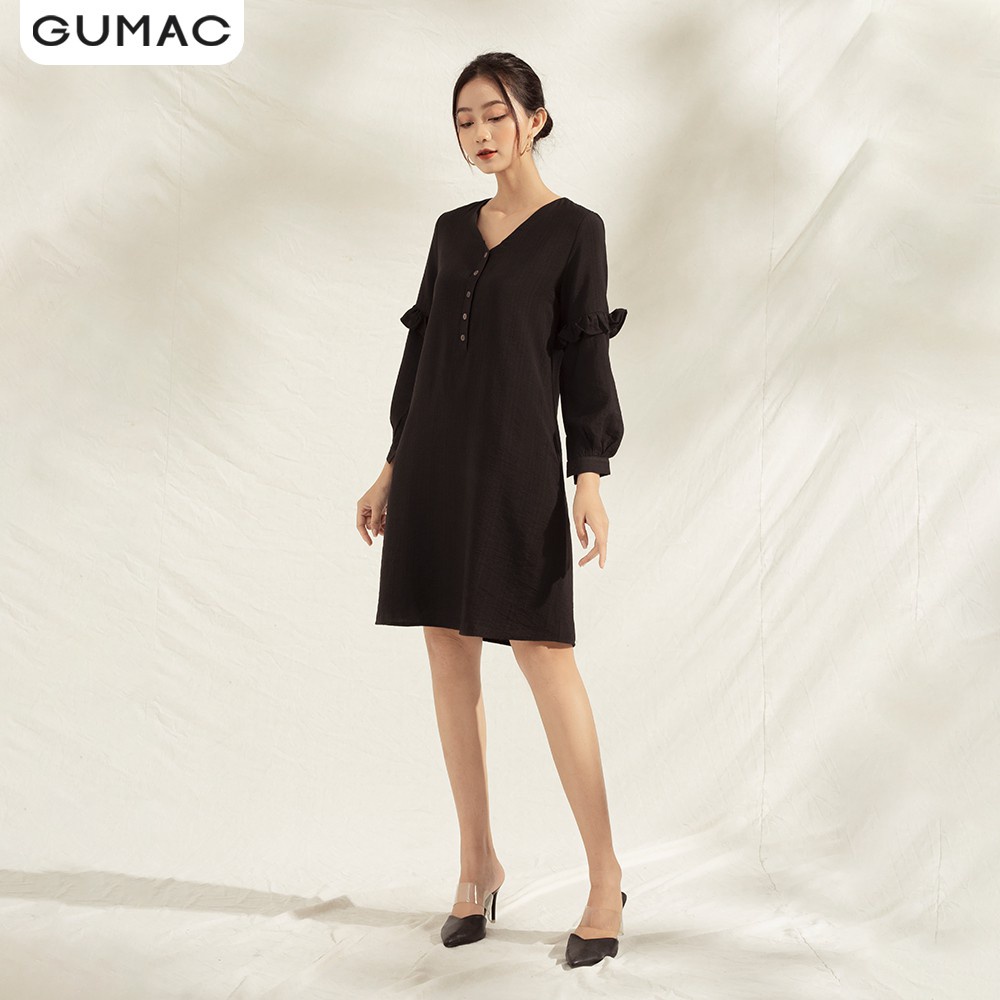 Đầm suông nữ bèo tay DA1171 GUMAC