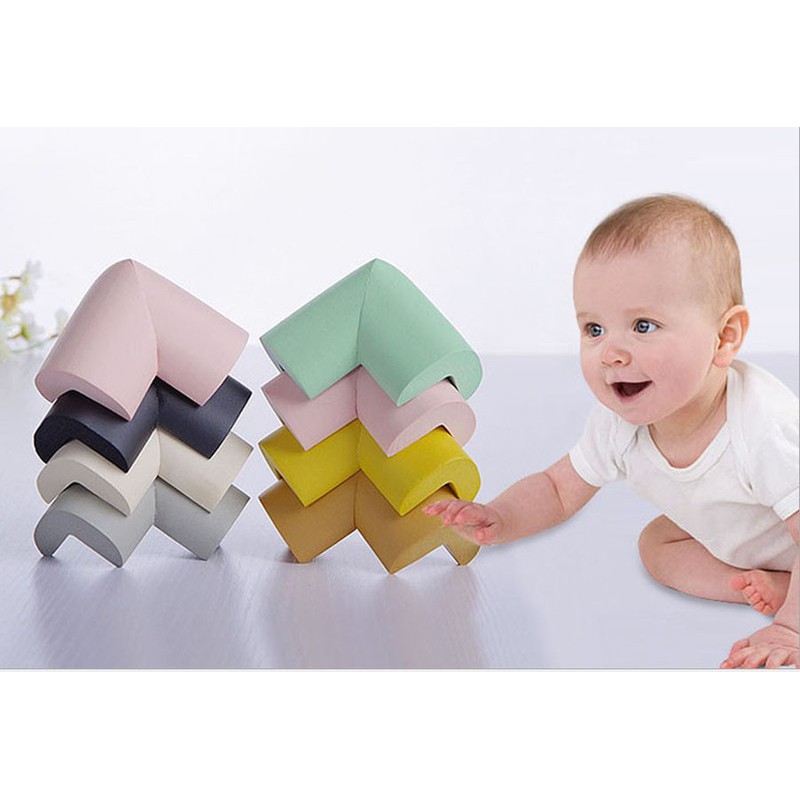 Set 4 Miếng Bọc Cạnh Bàn Bằng Mốt - Bịt Góc Bàn Bảo Vệ Bé