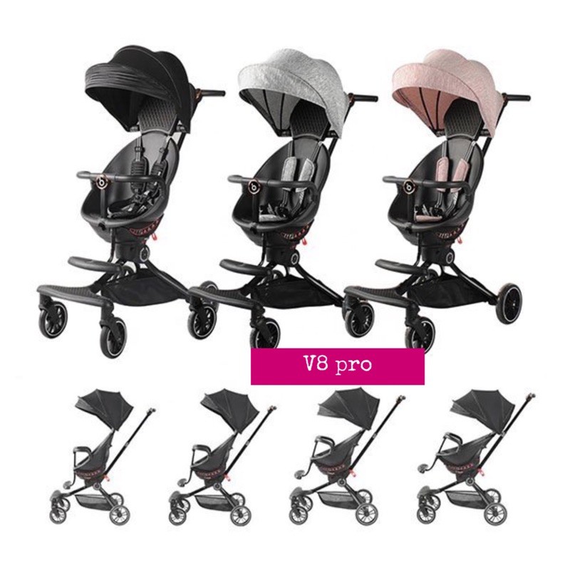 XE ĐẨY BABAOHAO V5B, V8 GẬP GỌN ĐI CHƠI CHO BÉ YÊU