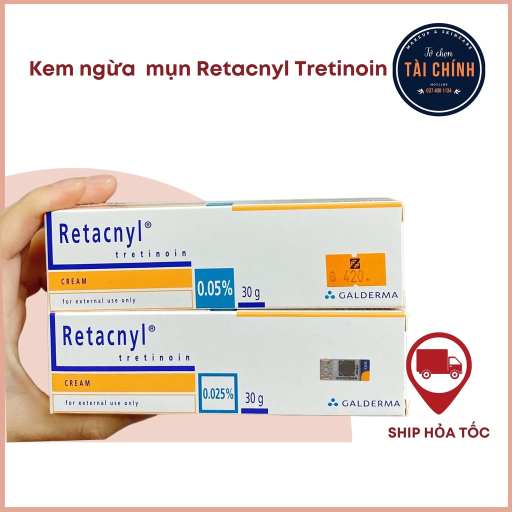 Kem Tretinoin Retacnyl Cream 0,025%, 0.05%