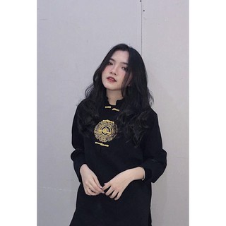 Sơ Mi cổ tàu Unisex (ảnh thật)