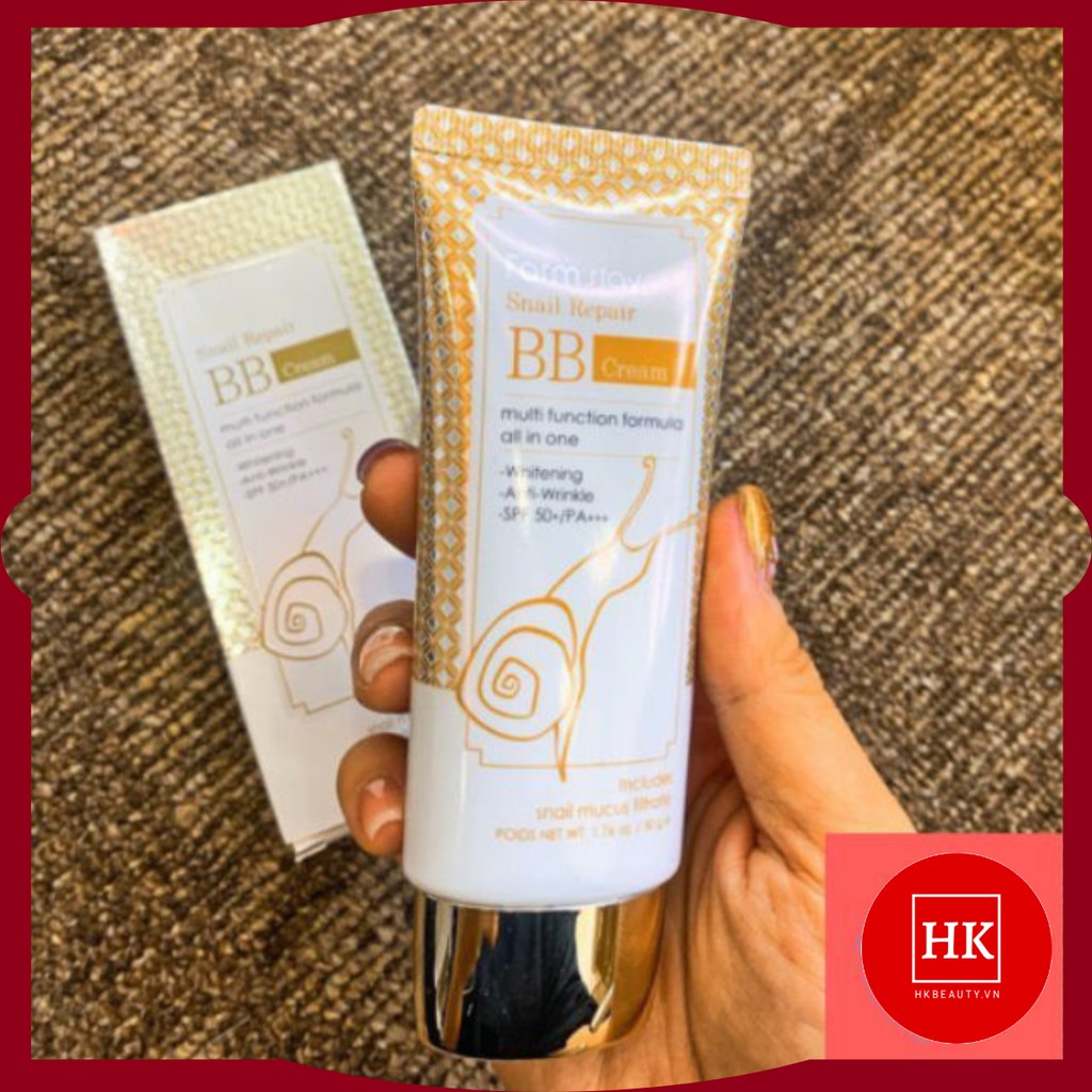 KEM NỀN FARMSTAY SNAIL REPAIR BB CREAM MULTI FUNCTION FORMULA ALL IN ONE 50ml | BigBuy360 - bigbuy360.vn