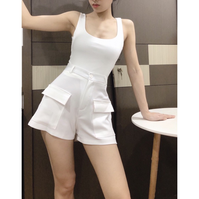 Áo crotop ba lỗ trơn | BigBuy360 - bigbuy360.vn