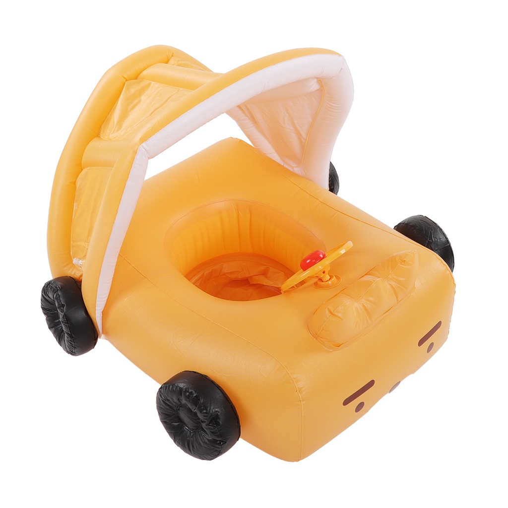 Có thể bán buôn Bể bơi bơm hơi Phao Gấu vàng Mùa hè nổi trên mặt nước với có tán Đồ chơi cho trẻ em Sodium075 Hàng giao ngay