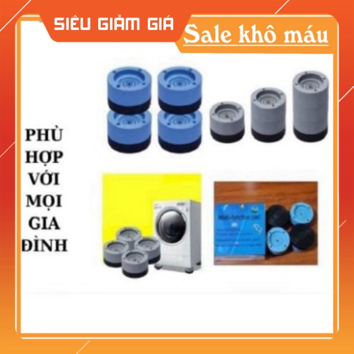 ĐẾ LÓT CHÂN MÁY GIẶT SET 4 CHIẾC CHỐNG RUNG LẮC