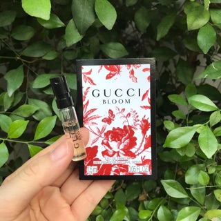 Mẫu thử nước hoa gucci bloom đỏ