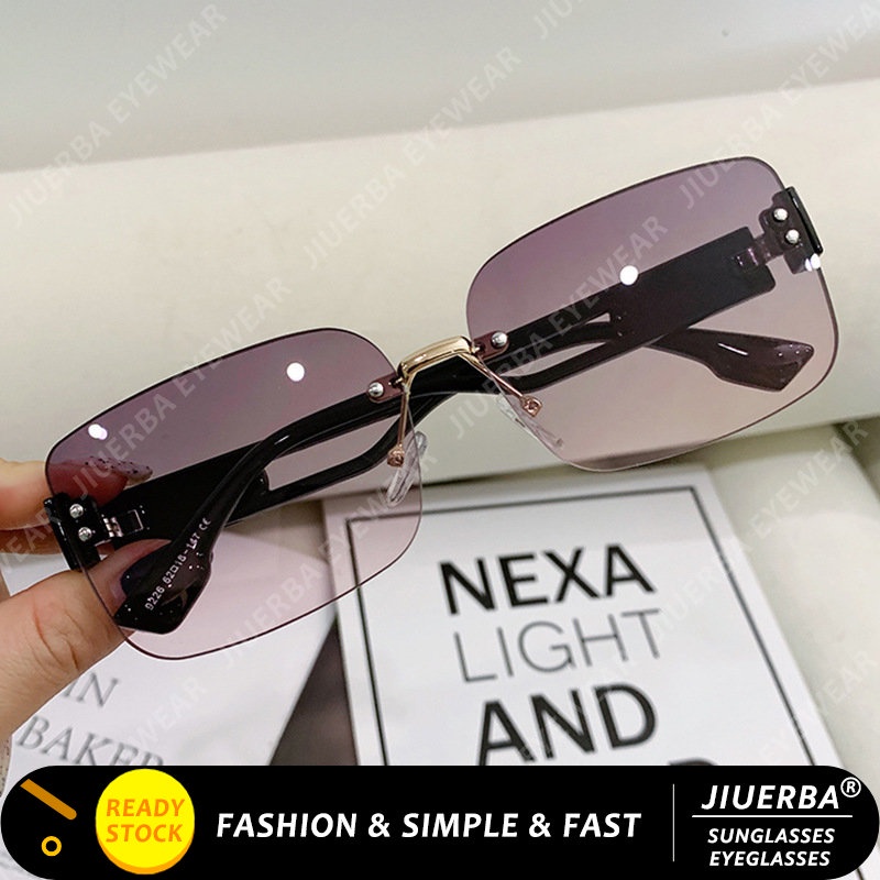 Kính Mát Gọng Vuông Chống Tia UV Thời Trang Hàn Quốc Cho Nữ