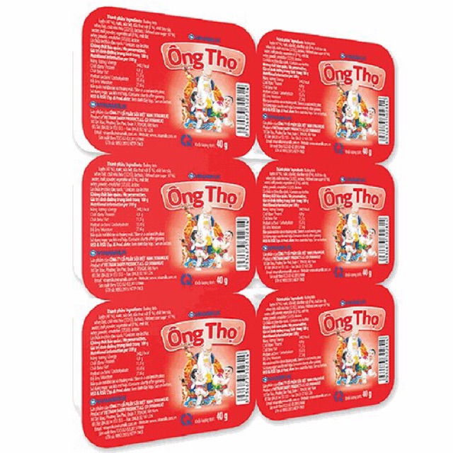 Ông thọ đỏ vỉ. Hộp 40gr. Vỉ 6 hộp