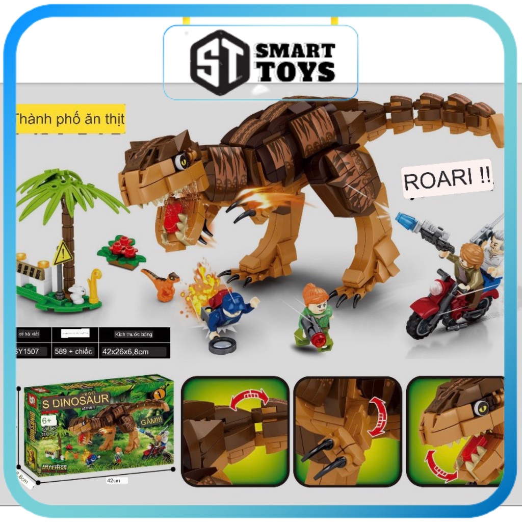 Lego khủng long, xếp hình lego độc đáo cho bé sáng tạo Smart Toy