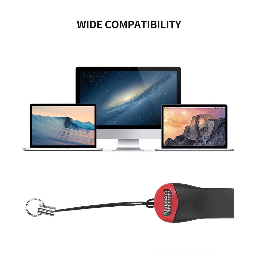 Đầu Đọc Thẻ Nhớ TF USB 2.0 Thiết Kế Hình Còi Hoạt Hình Dễ Mang Theo