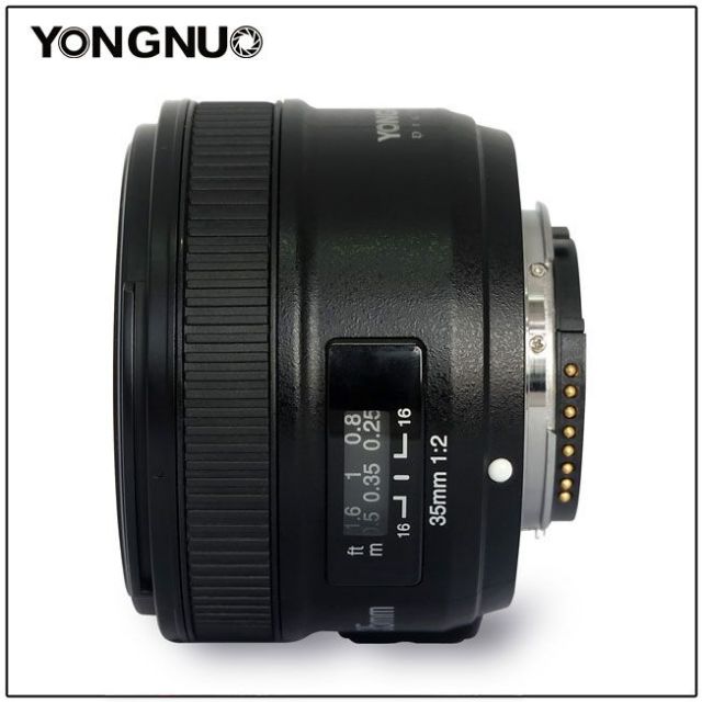 Ống kính yongnuo 35mm f1.8 for nikon kèm túi đựng