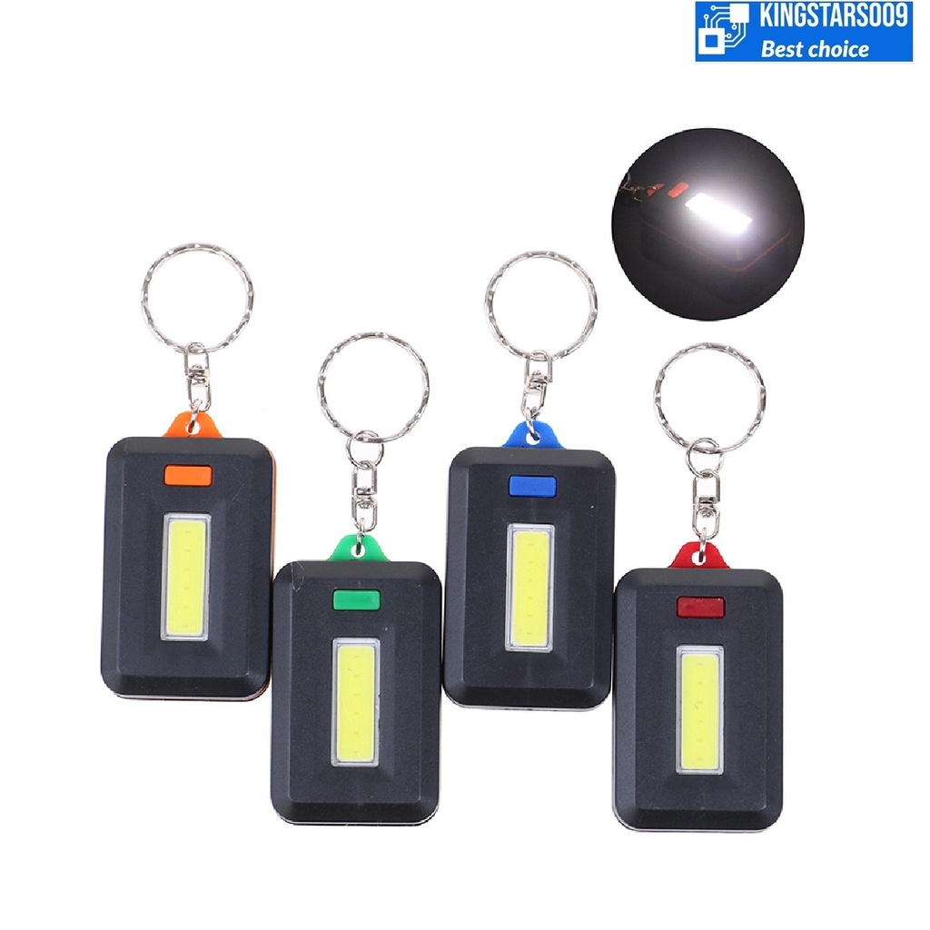 Đèn pin LED COB móc chìa khóa 3 chế độ