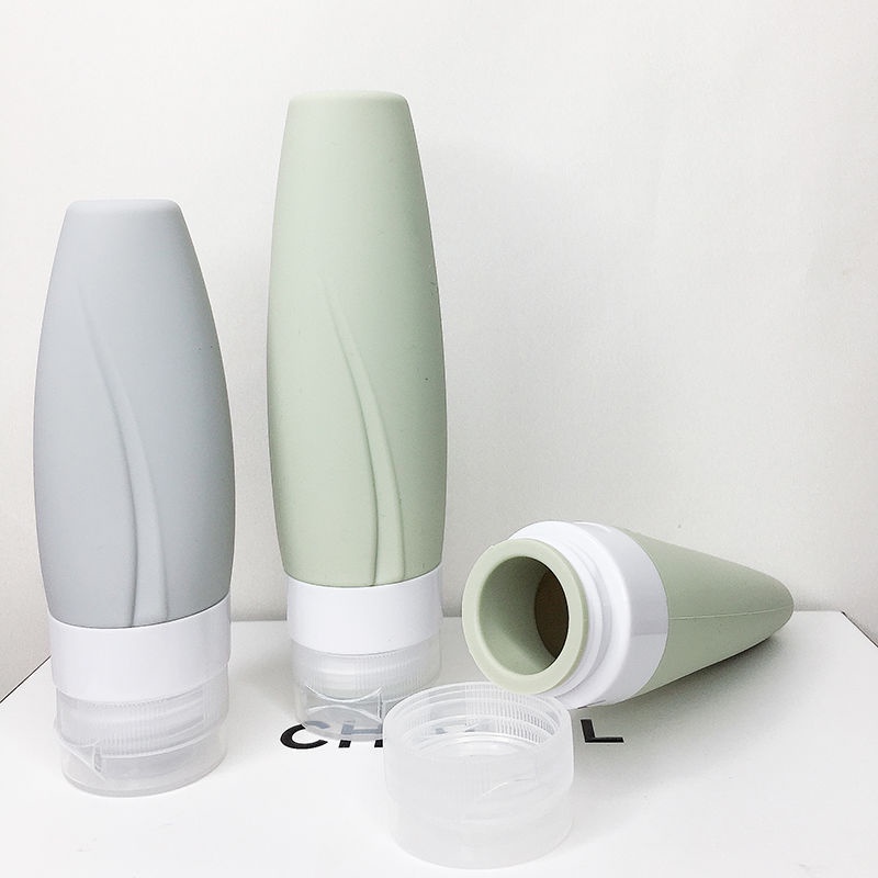 Set 2 / 3 Chai Nhựa Silicone Mềm Có Vòi Bóp Tiện Dụng Mang Theo Du Lịch