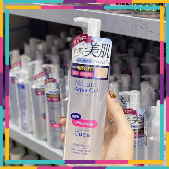Tẩy Da Chết Cure Natural Aqua Gel Chính Hãng Nhật Bản 250gr_ Tẩy tế bào chết hóa học cho da mặt