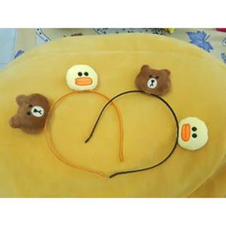 Băng đô cài tóc gấu brown và vịt sally
