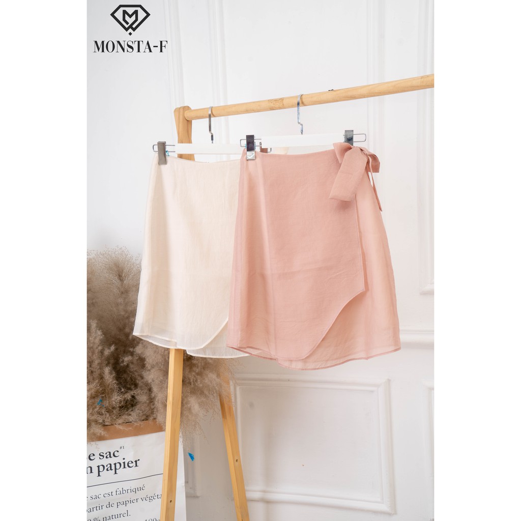 Chân váy Organza Buộc Nơ Monsta F - Thời trang công sở, dạo phố
