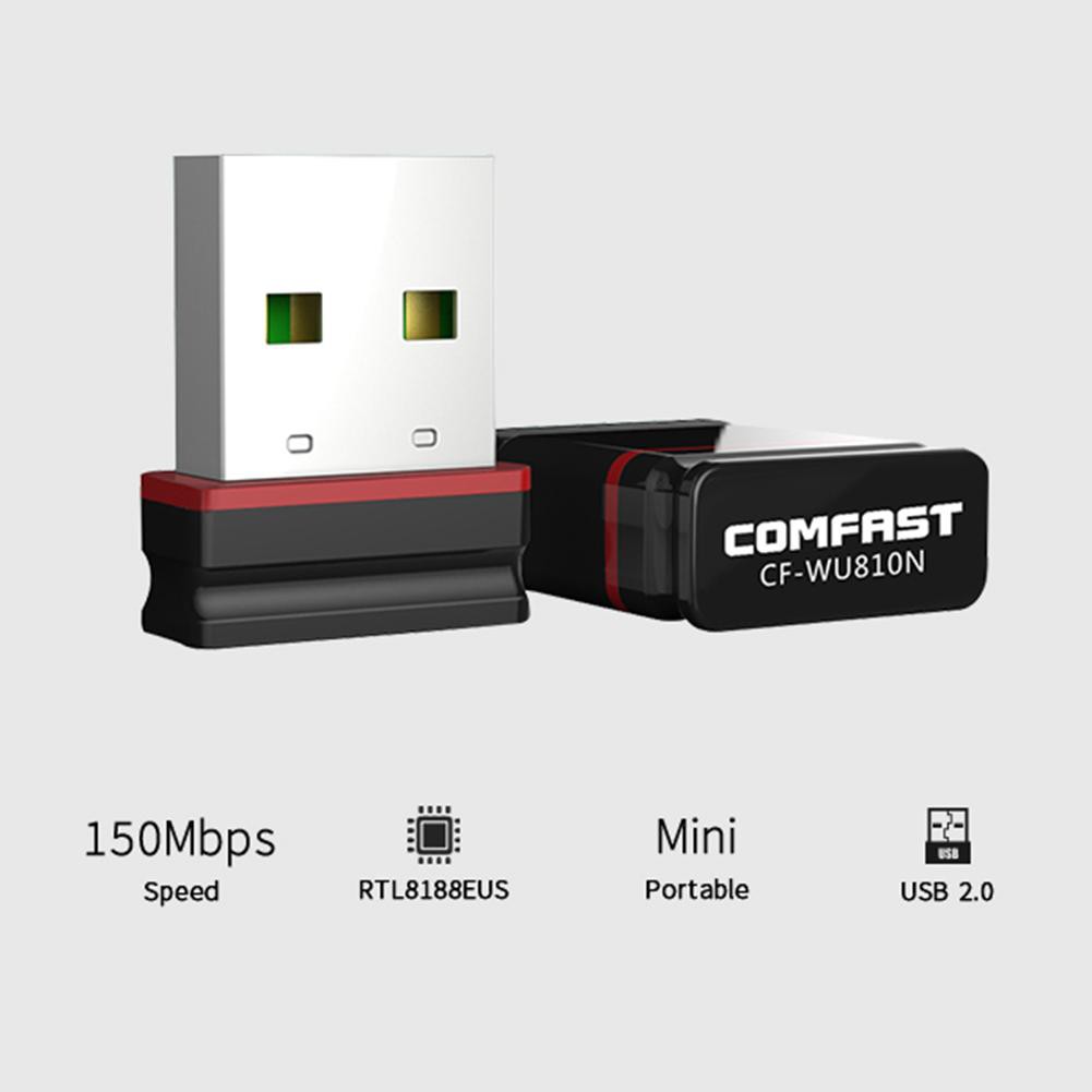 Bộ USB Thu Phát Wifi Comfast không dây CF-WU810N 150Mbps 2.4GHz cho máy tính laptop