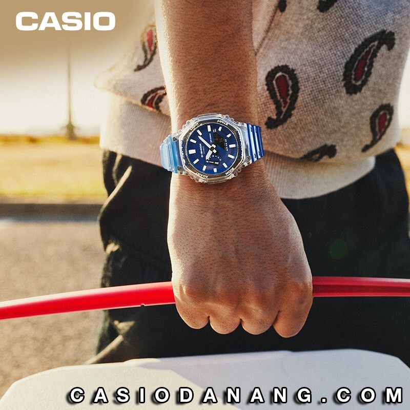 Đồng hồ nam dây nhựa Casio G-Shock chính hãng Anh Khuê GA-2100HC-2ADR