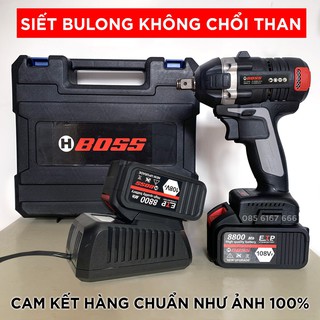 Máy siết Bulong BOSS 2 PIN 108V lực siết 550Nm lõi đồng - Máy khoan pin cầm tay - Chuyên siết bu lông - Pin 10 cell