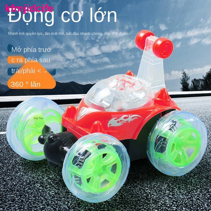 Ô tô điều khiển từ xa[Mua 1 Tặng 5] Xe tải tự đổ Điều khiển từ xa điện đồ chơi trẻ em Racing Boy Quà