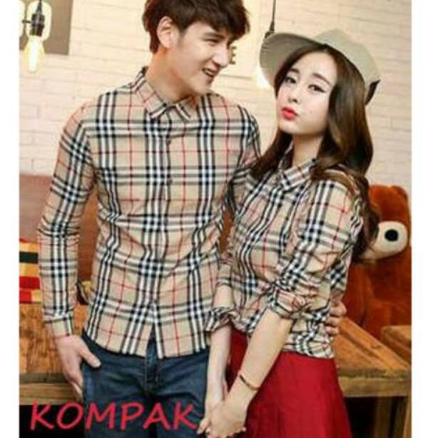 (Sản Phẩm G8g9a) Áo Sơ Mi Cặp Đôi / Áo Sơ Mi Cặp Đôi Burberry 8K8