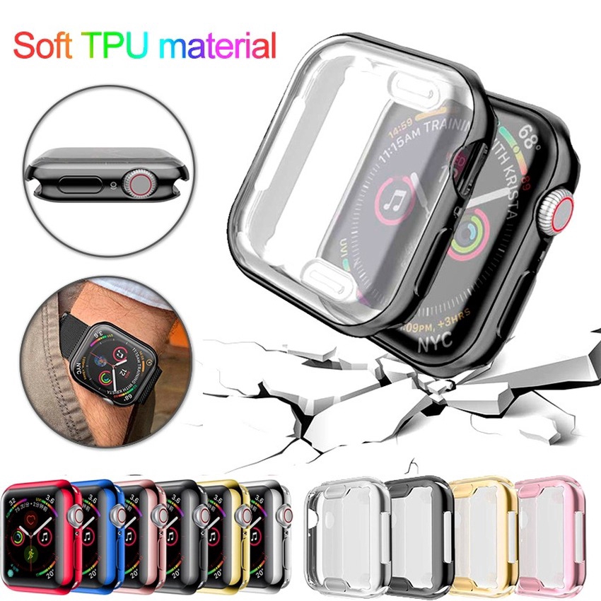 Vỏ TPU siêu mỏng bảo vệ mặt đồng hồ Apple Watch Series 6 SE 5 4 3 2 1 iWatch 42mm 38m 40mm 44mm