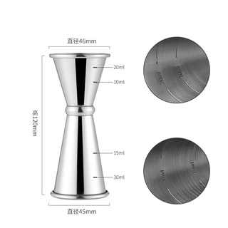 Jigger 2 Đầu Kiểu Nhật 30/45ml, Ly Đong Định Lượng Inox, Dụng Cụ Pha Chế Bartender