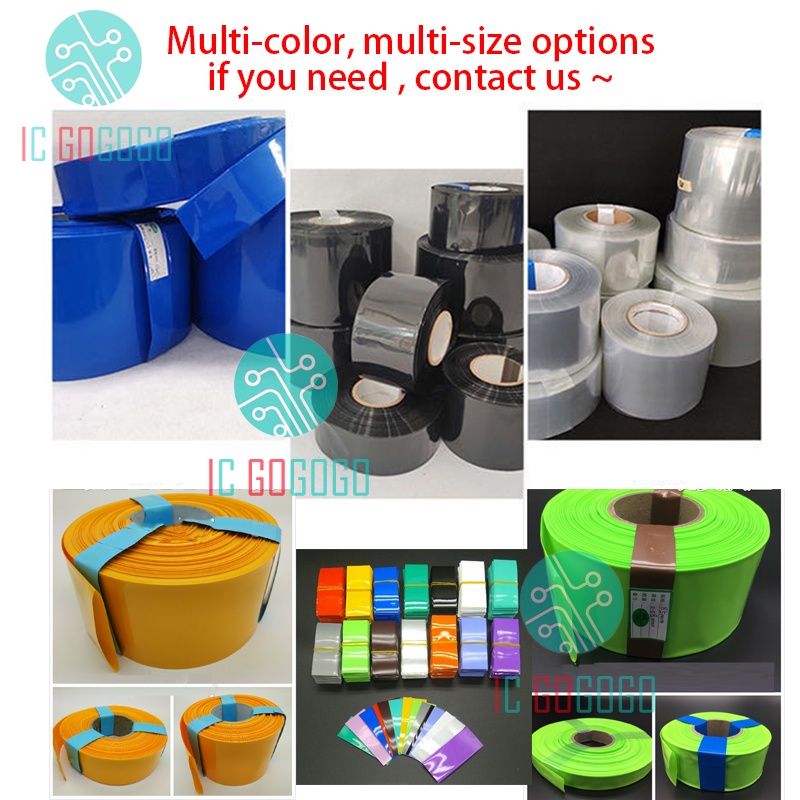 Vỏ Bọc PVC Co Nhiệt 30mm-130mm 18650 Chuyên Dụng Cho Ống Pin Li-ion