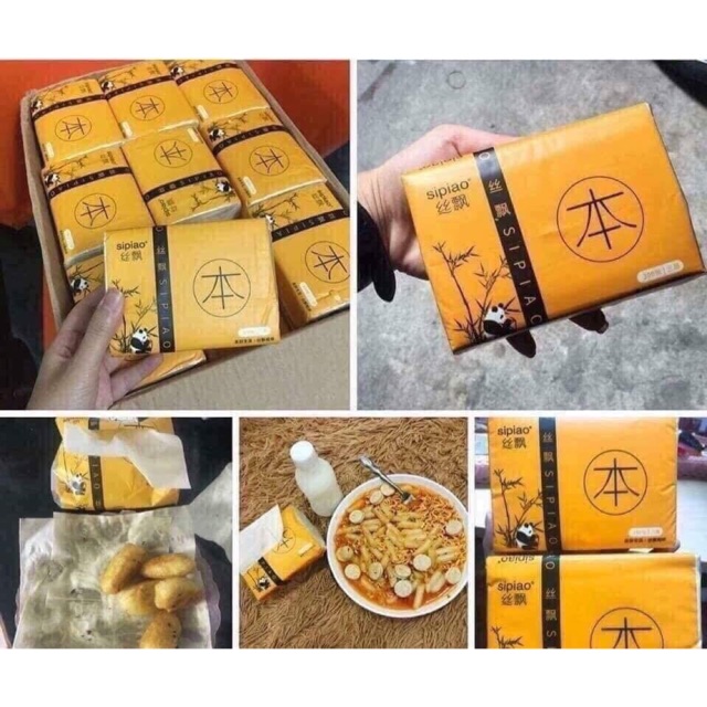 1 bịch khăn giấy Sipiao.