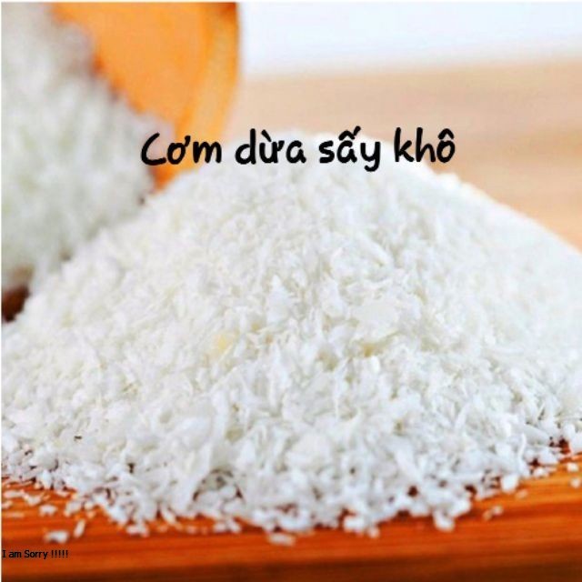 (100g) Bột cơm dừa sấy khô nguyên chất/vụn cơm dừa xay mịn làm bánh keto, ăn kiêng, giảm cân