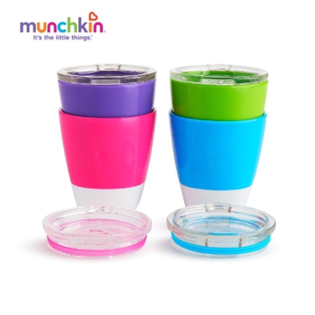 Cốc Có Nắp Munchkin (4 màu- Có Tách Set)