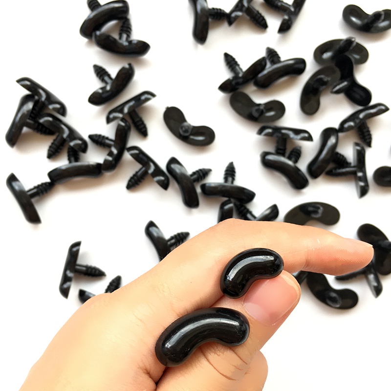 Bộ 50 Dụng Cụ Bằng Nhựa Màu Đen Mũi Gấu Bông Làm Đồ Chơi Thủ Công DIY
