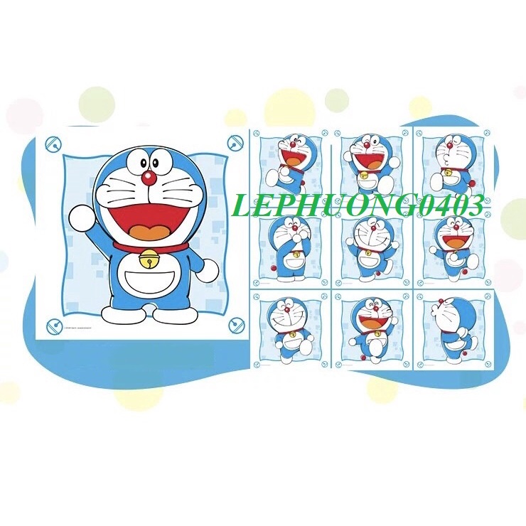 BÁN LẺ TỪNG TẤM NHỰA CỬA TỦ LẮP GHÉP HÌNH MÈO, HÌNH DOREMON, HÌNH KITTY ĐA NĂNG SIZE 35X35CM