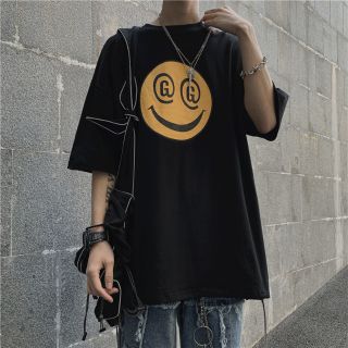 Áo thun bigsize form rộng uniex mặt cười