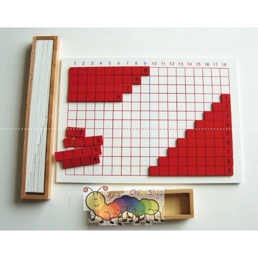 Bảng phép tính cộng trừ loại to, Subtraction and Addition Strip Board - Giáo cụ montessori