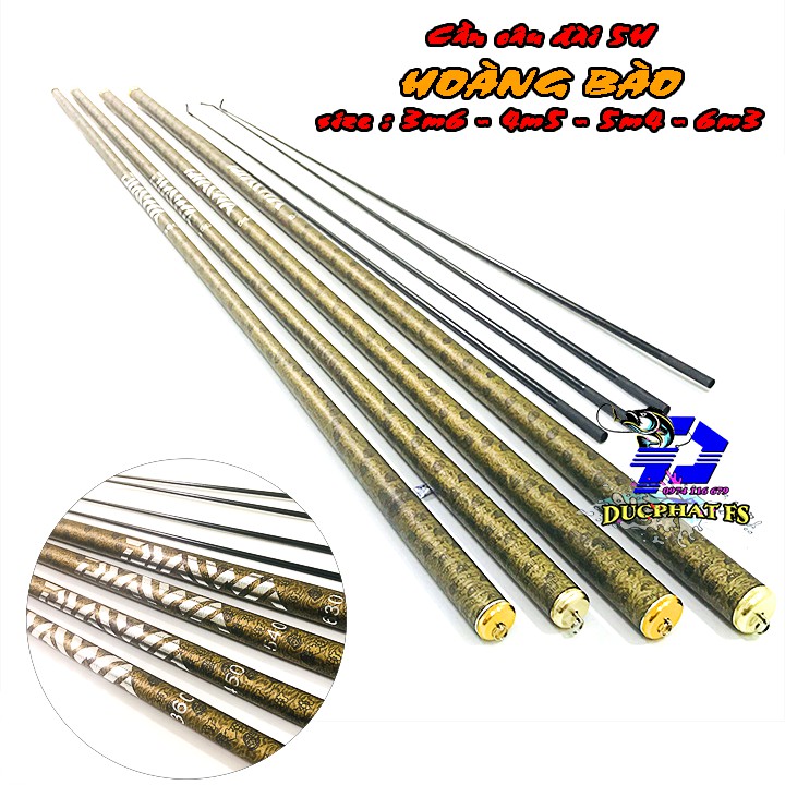 cần câu tay DAIWA HOÀNG BÀO 5h { tặng 1 đọt phụ xuống size thành cần 8h }