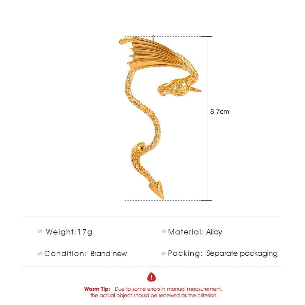 Bông Tai Dạng Móc Bằng Hợp Kim Phong Cách Hip Hop Thời Trang Cho Nữ