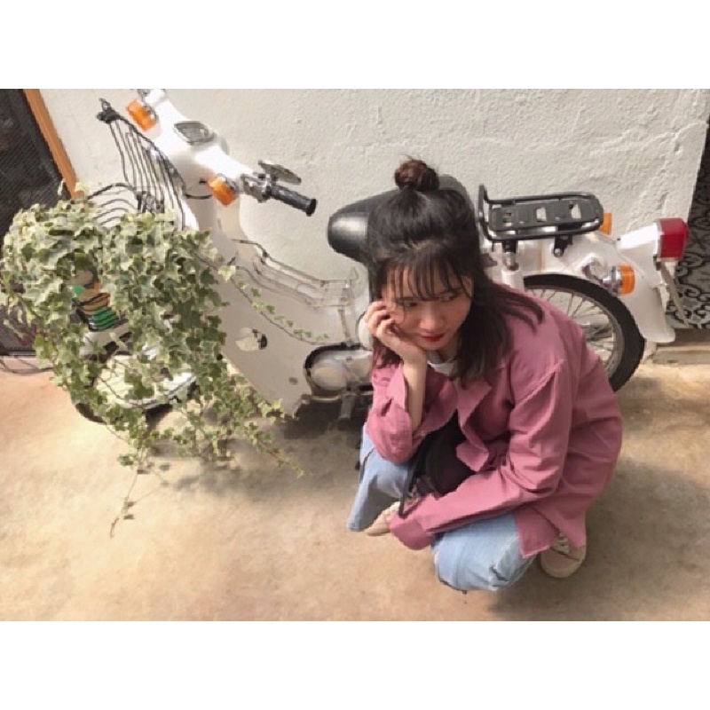 Sơ mi hồng chuottrang