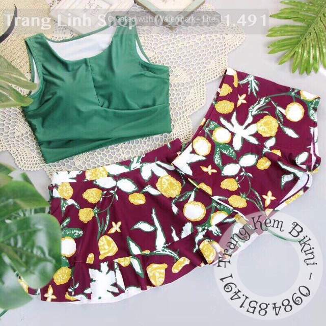 [Tặng hoa cài tóc] Bikini cao cấp - hàng thiết kế - set 3 chi tiết | BigBuy360 - bigbuy360.vn