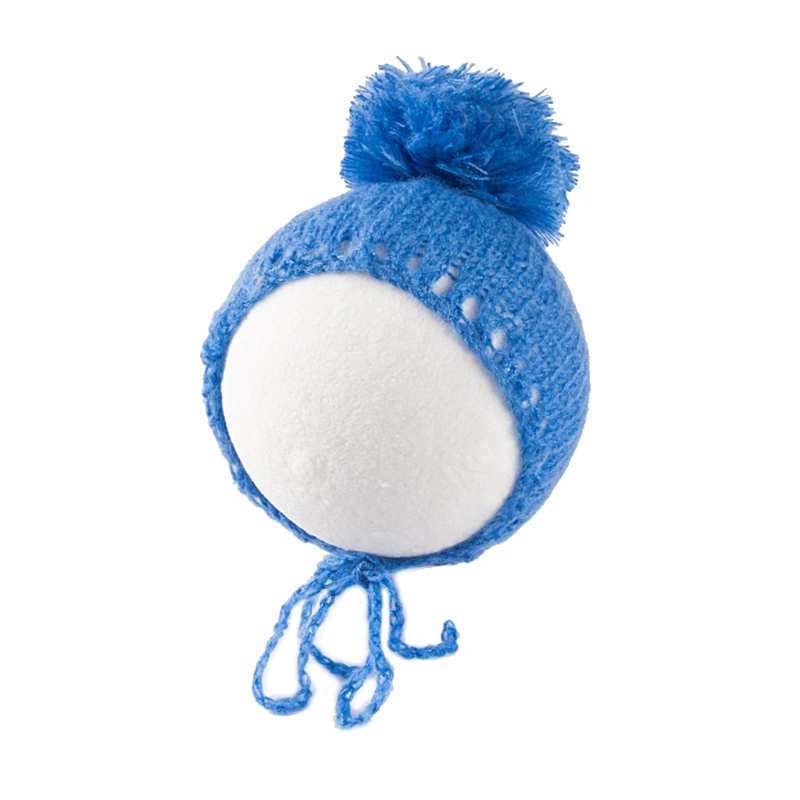 Mũ Len Beanie Dệt Kim Giữ Ấm Làm Phụ Kiện Chụp Ảnh Cho Bé Sơ Sinh