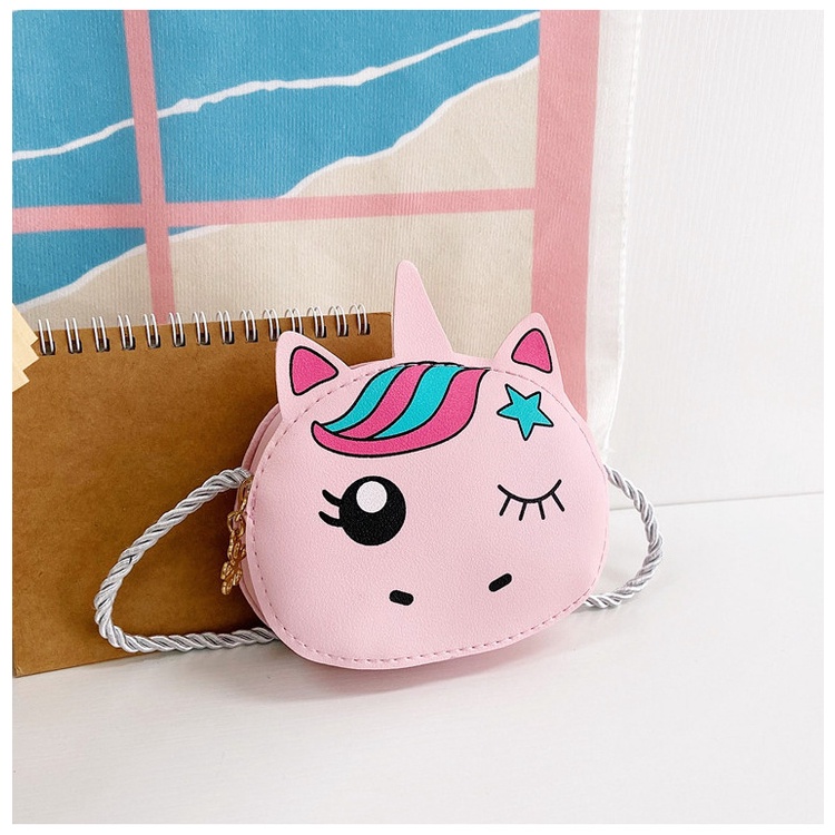 Túi Đeo Chéo Mini Họa Tiết Hoạt Hình Dễ Thương Cho Bé Gái