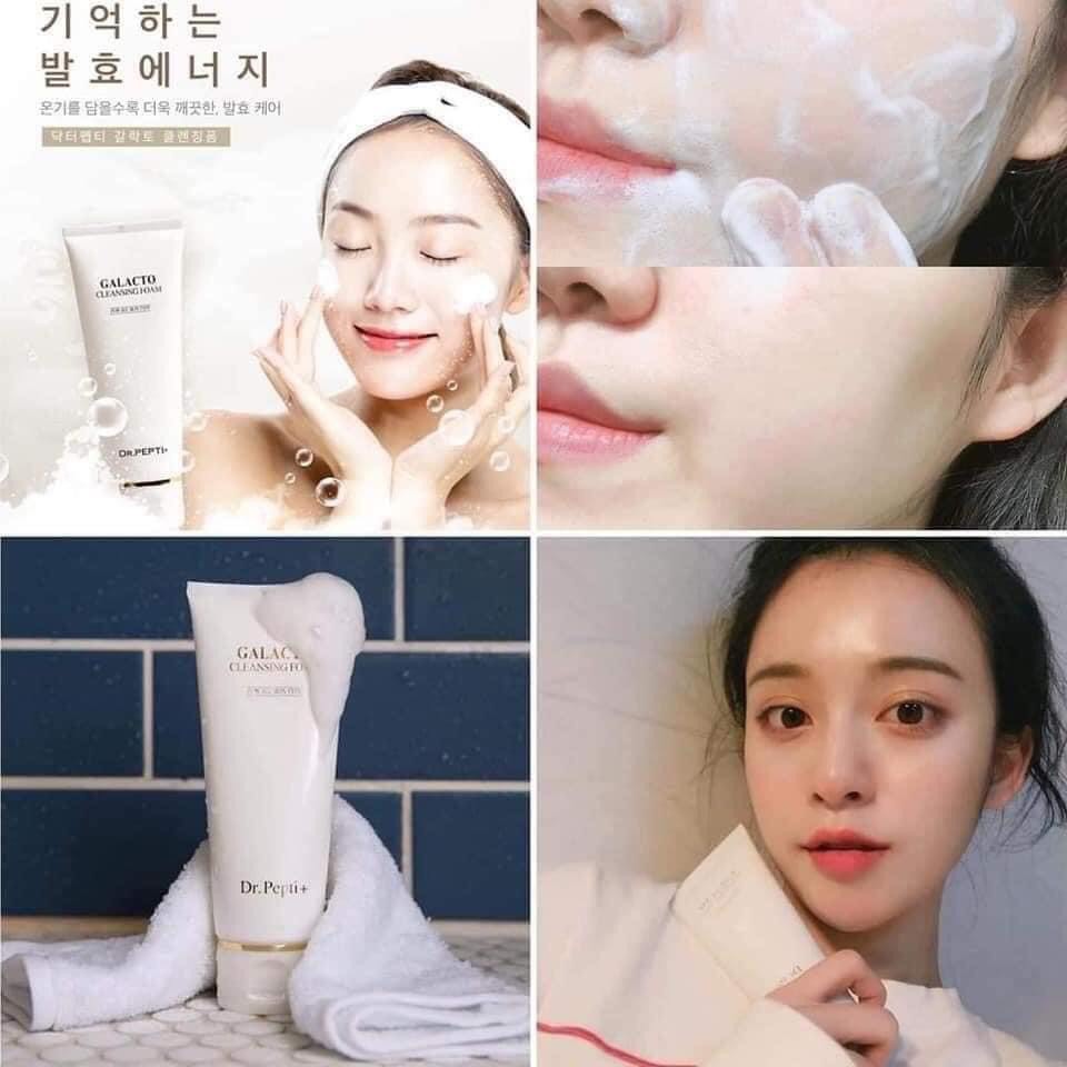 [Hàng Auth Hàn Quốc] Sữa Rửa Mặt Trắng Da Chống Lão Hóa Dr Pepti Galacto Cleansing Foam Hàn Quốc 110ml